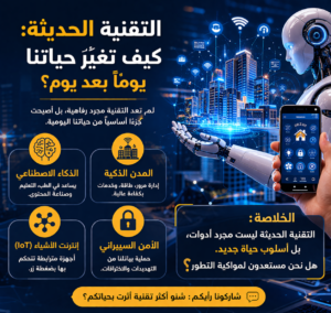 التقنية الحديثة: كيف تغيّر حياتنا يومًا بعد يوم؟